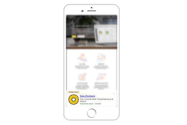 Yandex Direct mobil uygulama reklamları